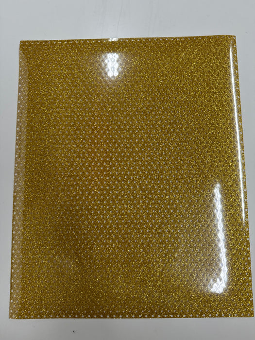 Gold Perforated Glitter