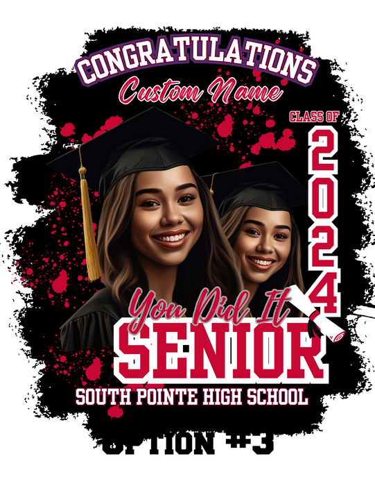 South Pointe HS Graduation DTF Transfers
