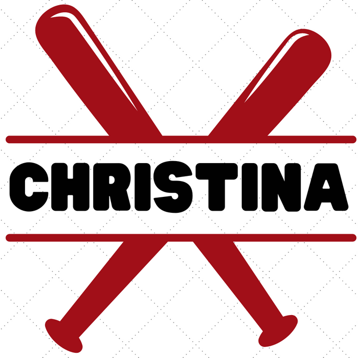 Custom Baseball Name Decal