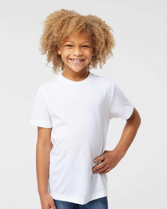 SubliVie - Toddler Polyester Sublimation Tee - 1310 - White - Size
