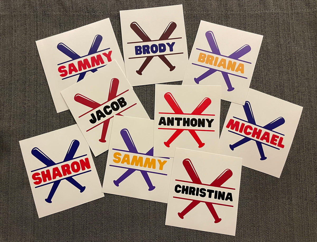 Baseball Sticker Personalized for your Player